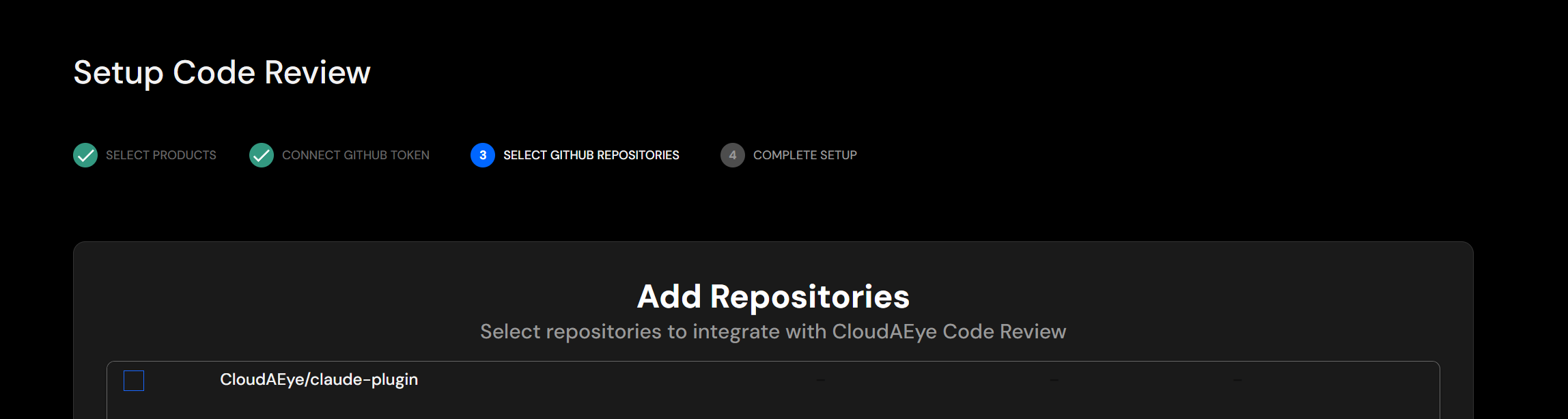 Select GitHub Repositories