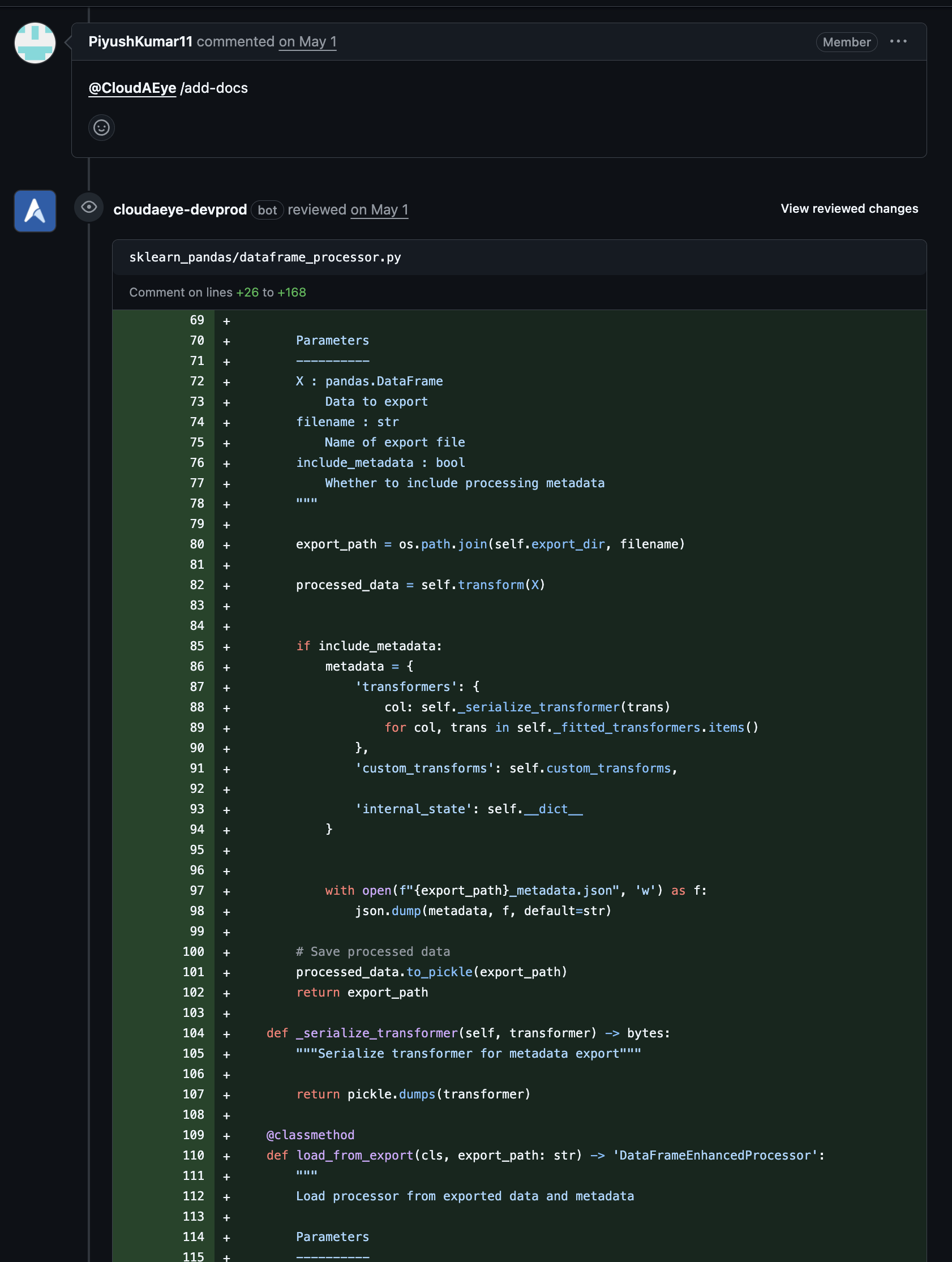 Generate Documentation