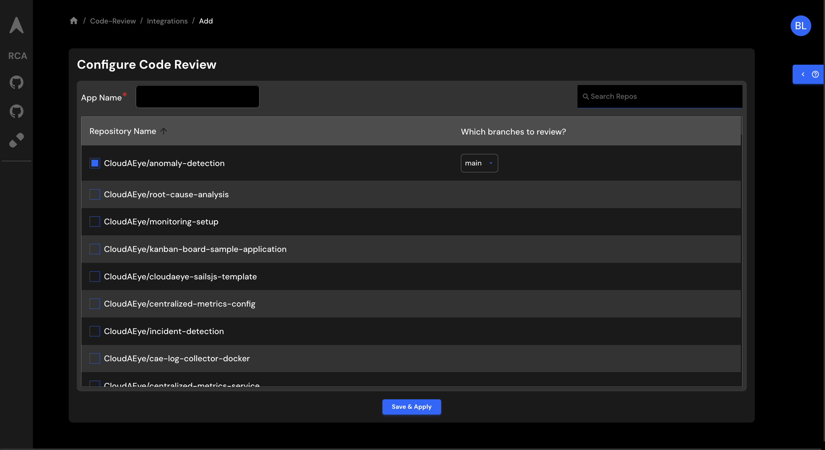 Code Review - RepositoriesMapping