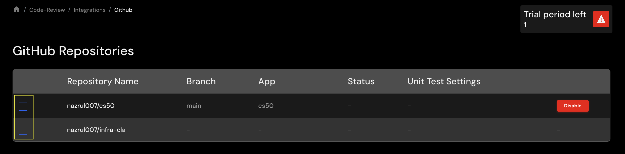 Repo List