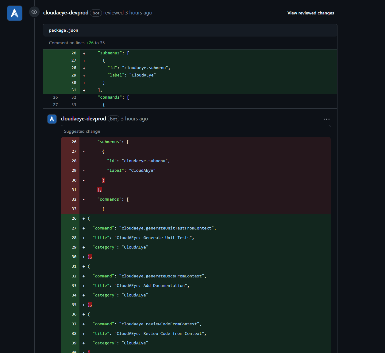 Code Review - Implementation Suggestion Example
