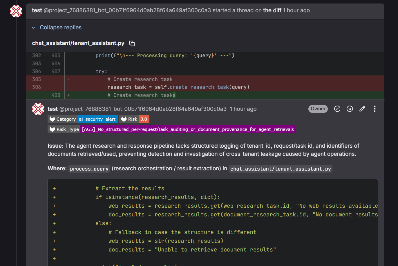 Code Review - AI Security Report